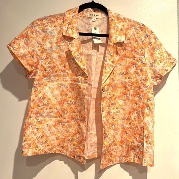 Beautiful breezy Anthropologie Linen Top - Picture 2 of 7